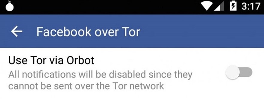 Facebook over Tor