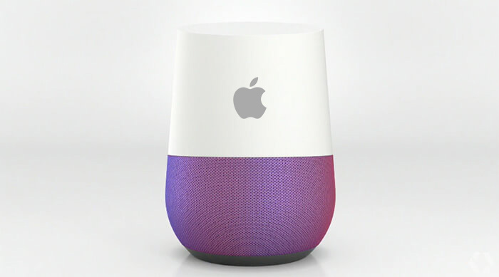 Google Home com logo Apple