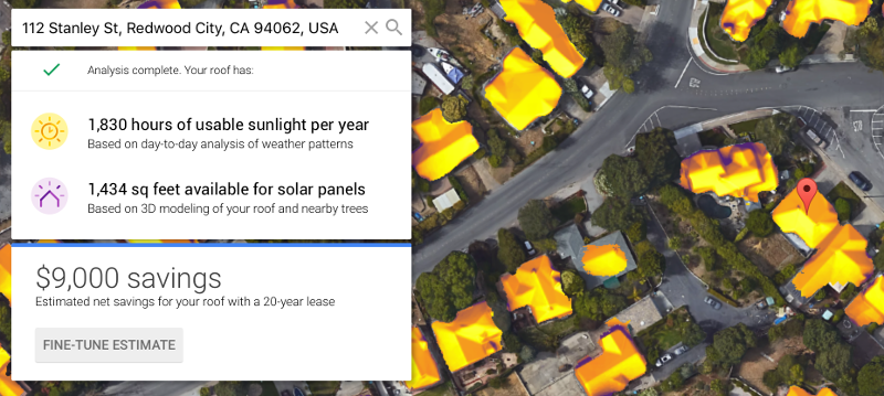 Project Sunroof demo