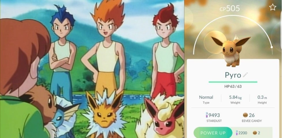 Como escolher a evolução do Eevee em Pokémon Go