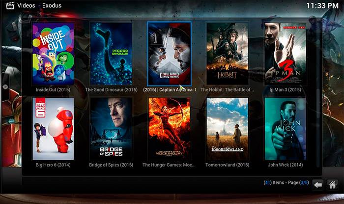 Exemplo de Kodi