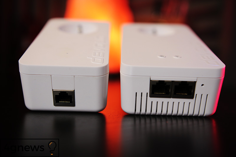 Injector (esquerda) Adaptador Wi-Fi (direita)