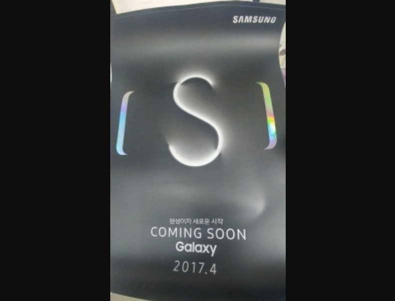 Alegado cartaz promocional do Galaxy S8