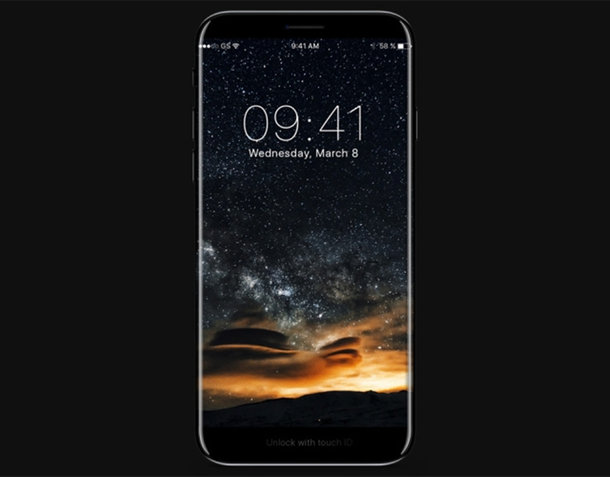 Imagem digital do alegado iPhone 8