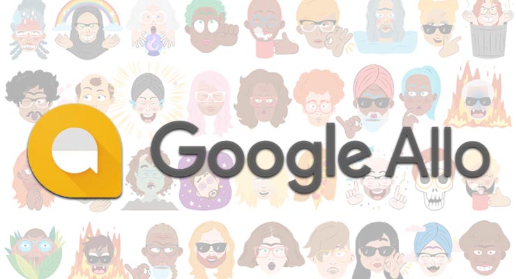 Android e iOS Google Allo Selfie Stickers