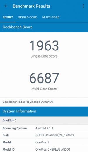 OnePlus 5 - Geekbench