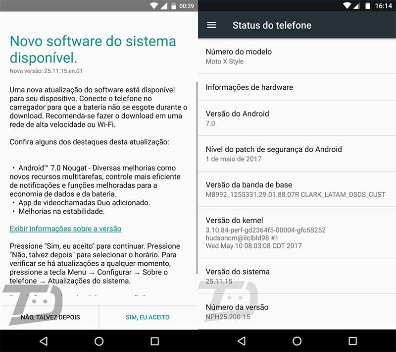 Android Nougat Moto X Style Brasil Motorola
