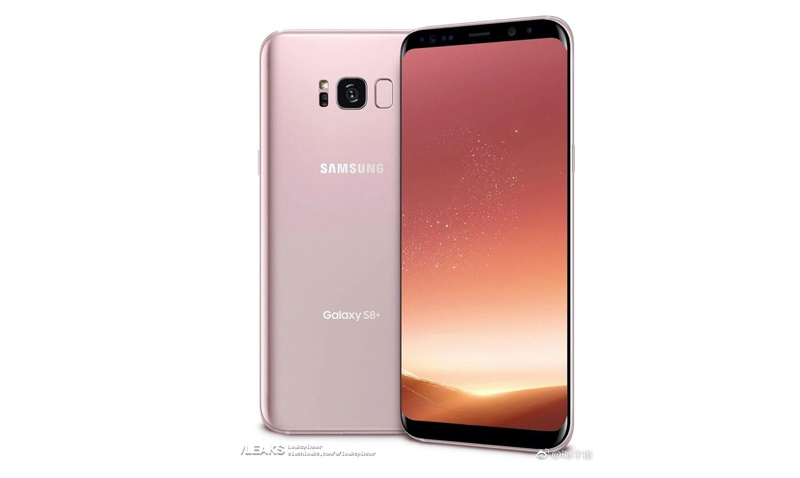 Alegado Samsung Galaxy S8 + em Rose Gold