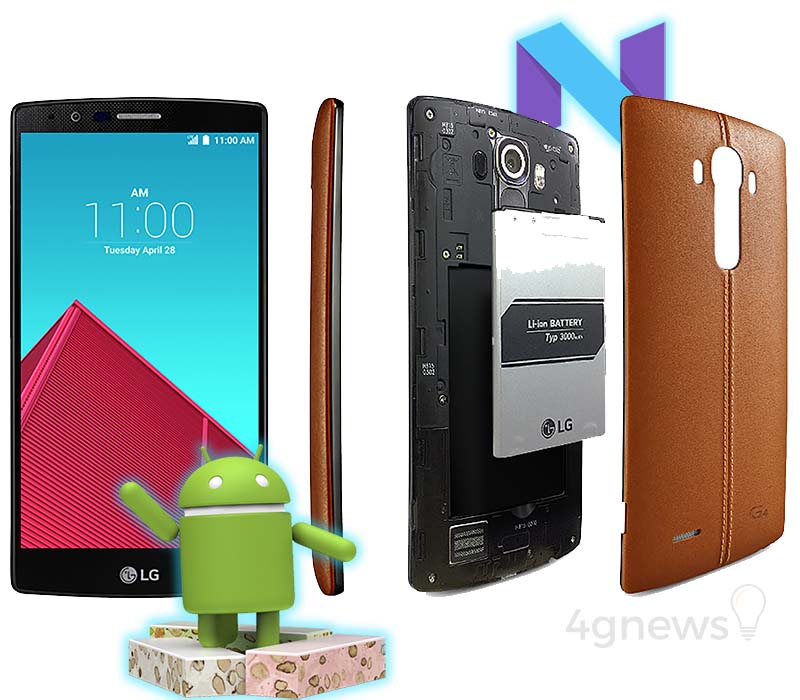 LG G4 Android Nougat smartphone