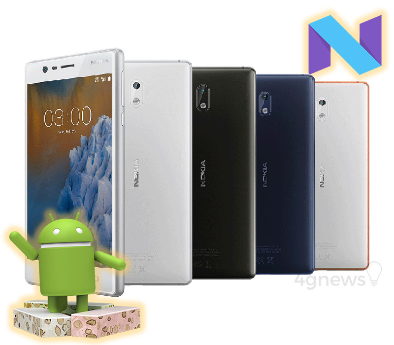 Nokia 3 Android Nougat Smartphone 4gnews.