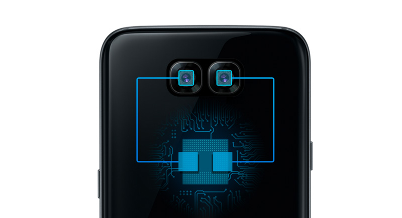 Imagem dos dois sensores fotográficos no website da Exynos