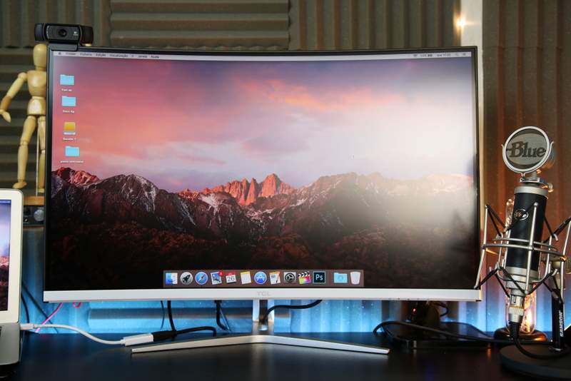 TCL T32M6C- Análise - Monitor Curvo