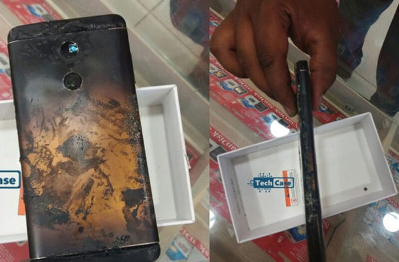 Xiaomi Redmi Note 4 depois da explosão