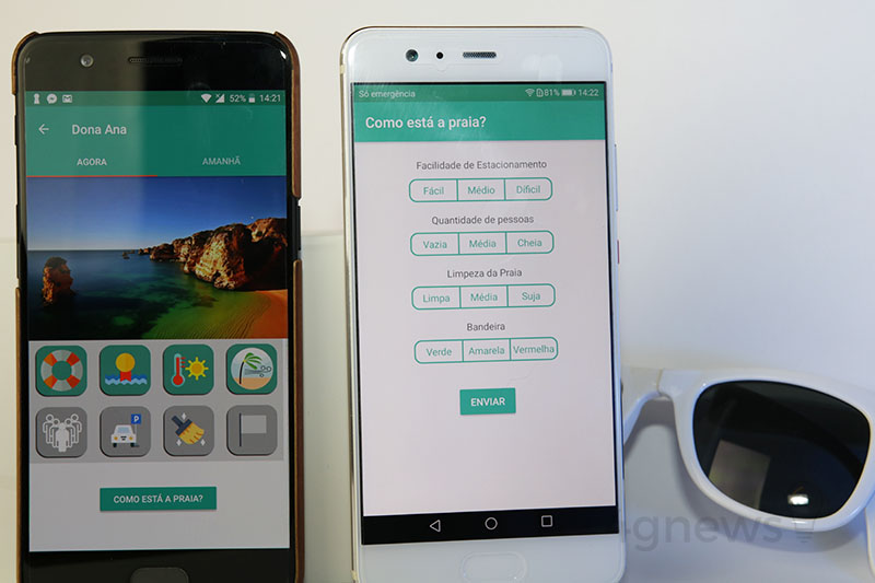 Beachap smartphone Verão Dica app