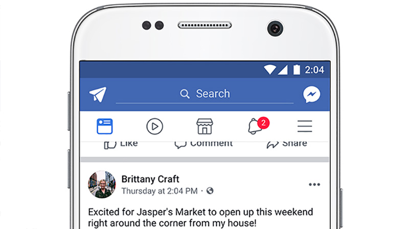 Facebook rede social update