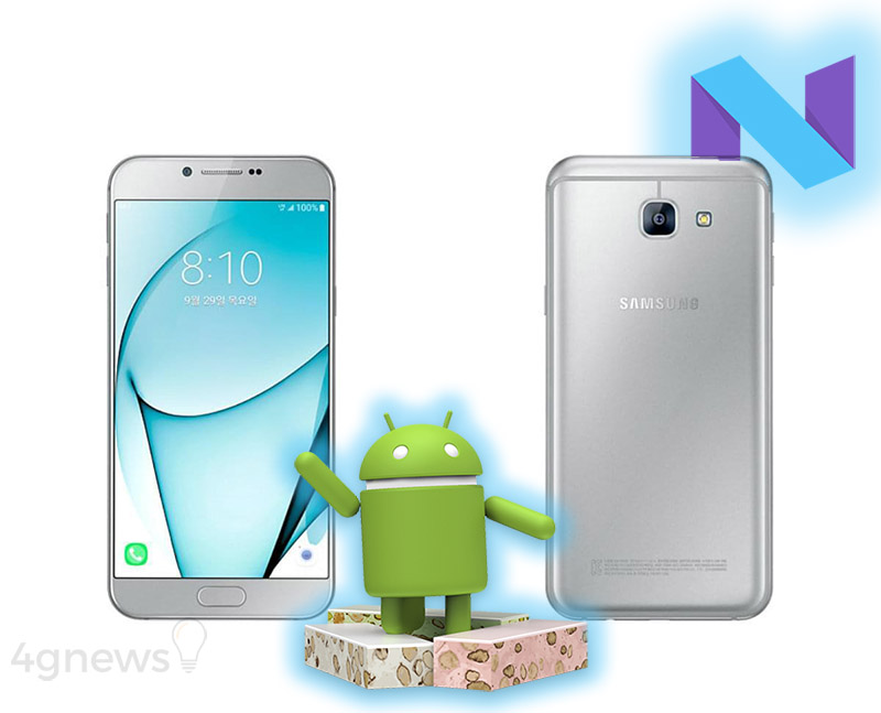 Samsung Galaxy A8 2016 Android Nougat