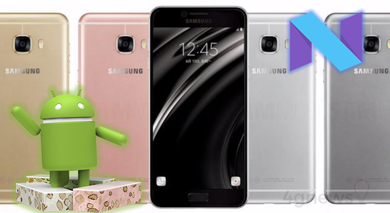 Samsung Galaxy C5 Galaxy C7 Galaxy C9 Android Nougat