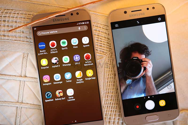 Samsung Galaxy J5 (2017) Samsung Galaxy J7 (2017) 4gnews Review Análise Smartphone