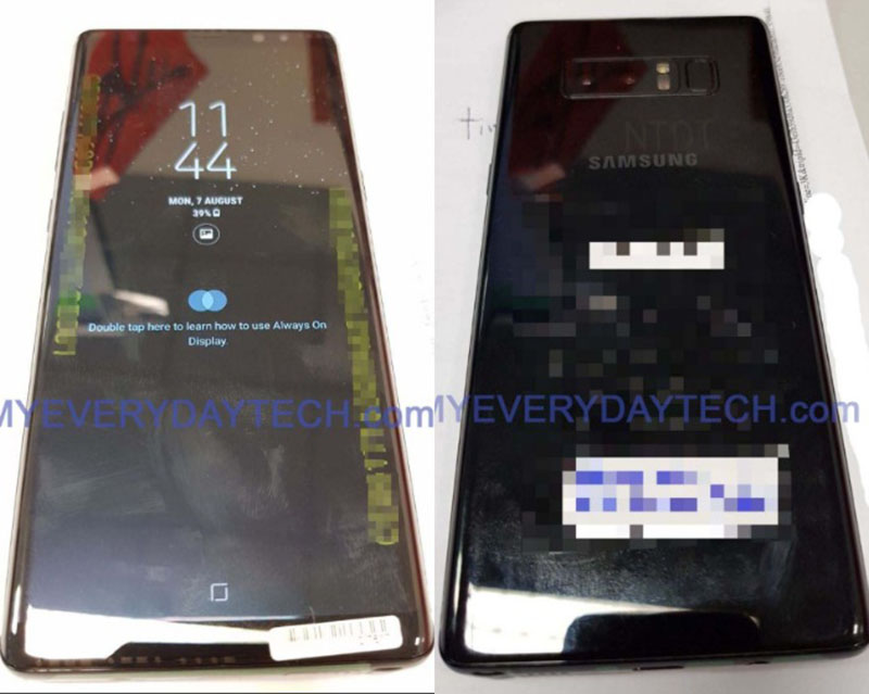 Samsung Galaxy Note 8 fotos reais
