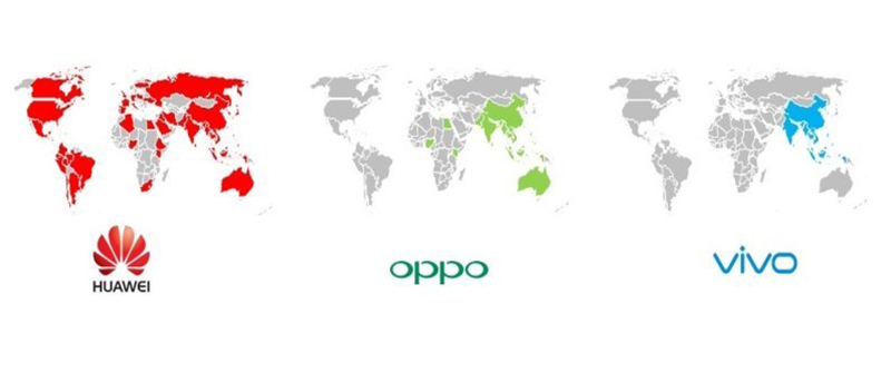 Huawei, Apple, Samsung Top 10