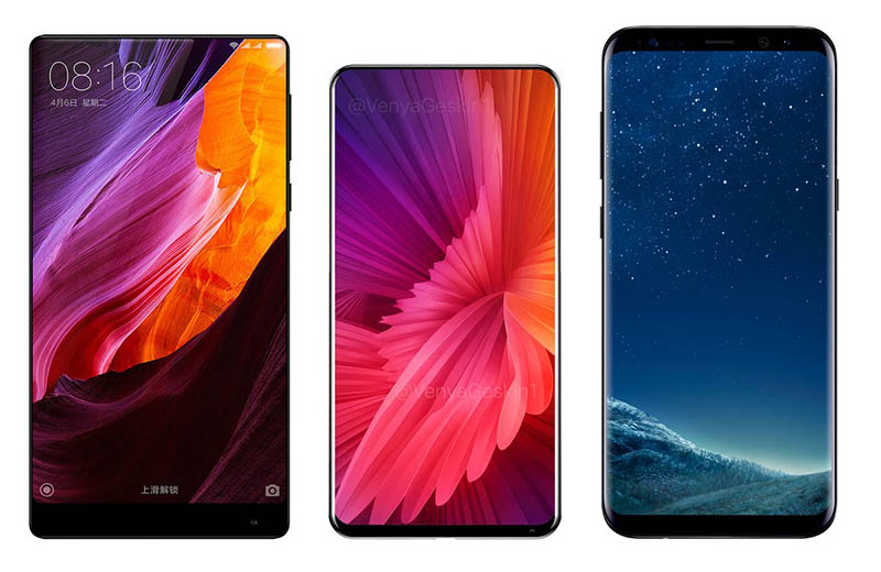 Samsung Galaxy S8 Xiaomi Mi Mix 2