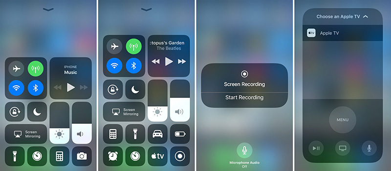 Apple iOS 11 Control Center