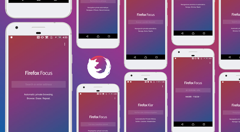 Firefox Focus Google Board GBoard privacidade