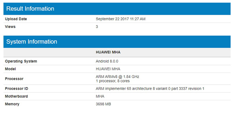 Huawei Mate 9 Andoid Oreo