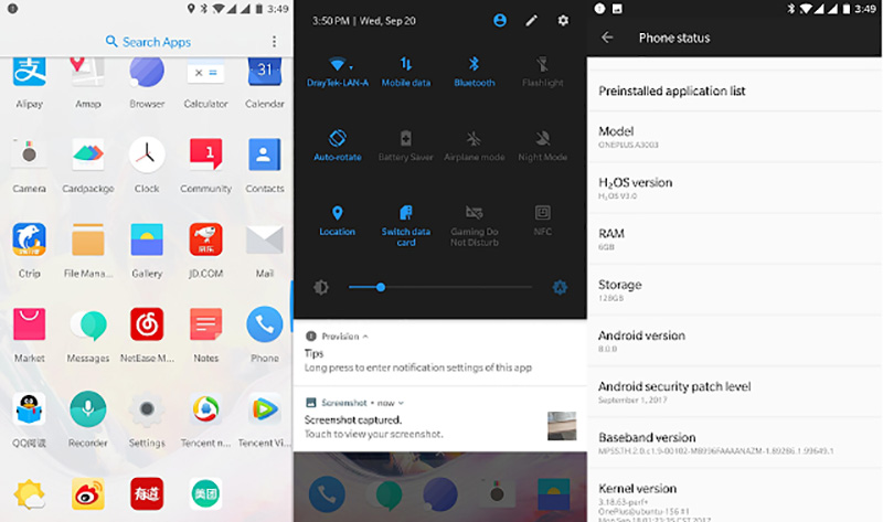 OnePlus HydrogenOS Android Oreo