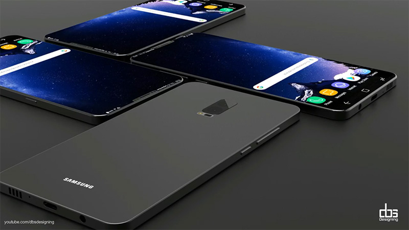 Concept do Samsung Galaxy S9; Imagem: DBS Designing