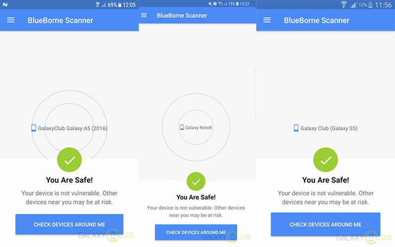 Samsung Galaxy update BlueBorne Android