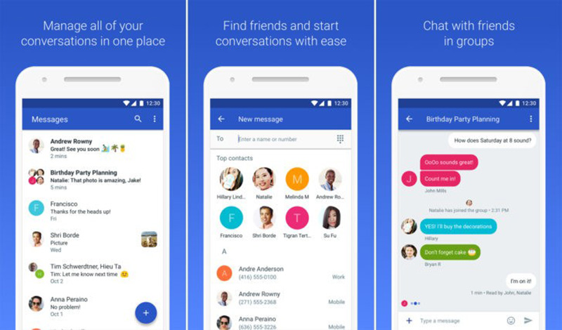Google Play Store Mensagens Android