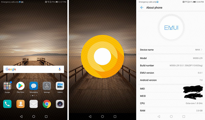 Huawei Mate 9 Android Oreo