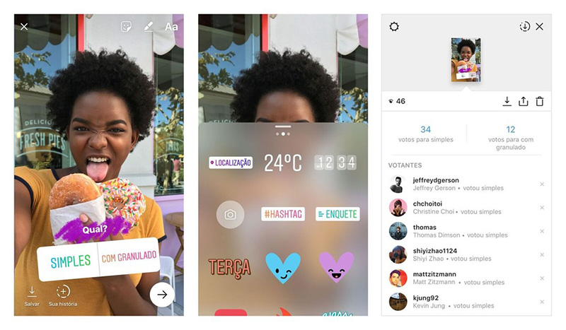 Instagram Votação Votações Votações no Instagram