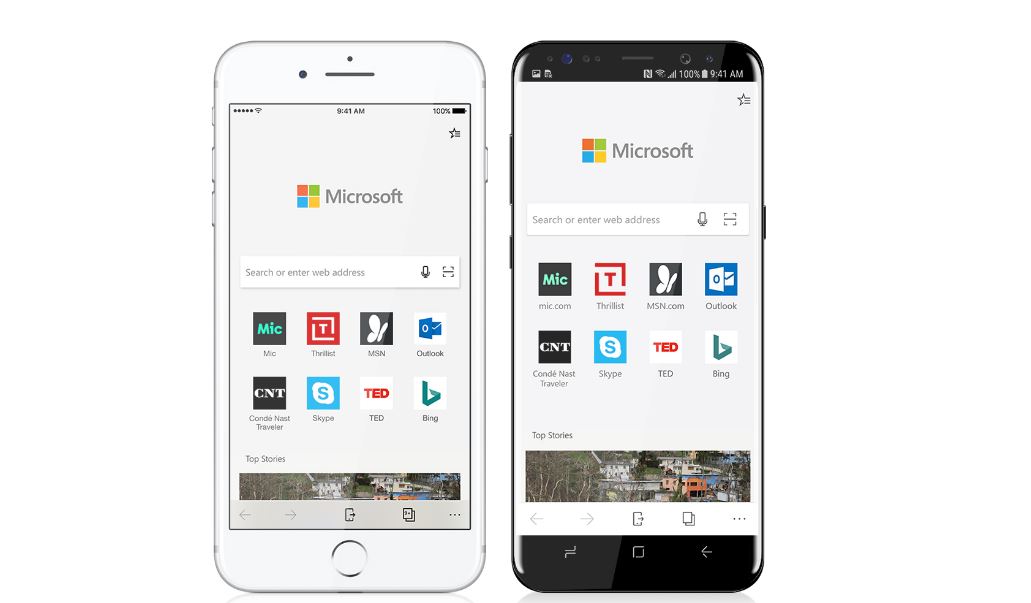 Microsoft Edge Android iOS Play Store