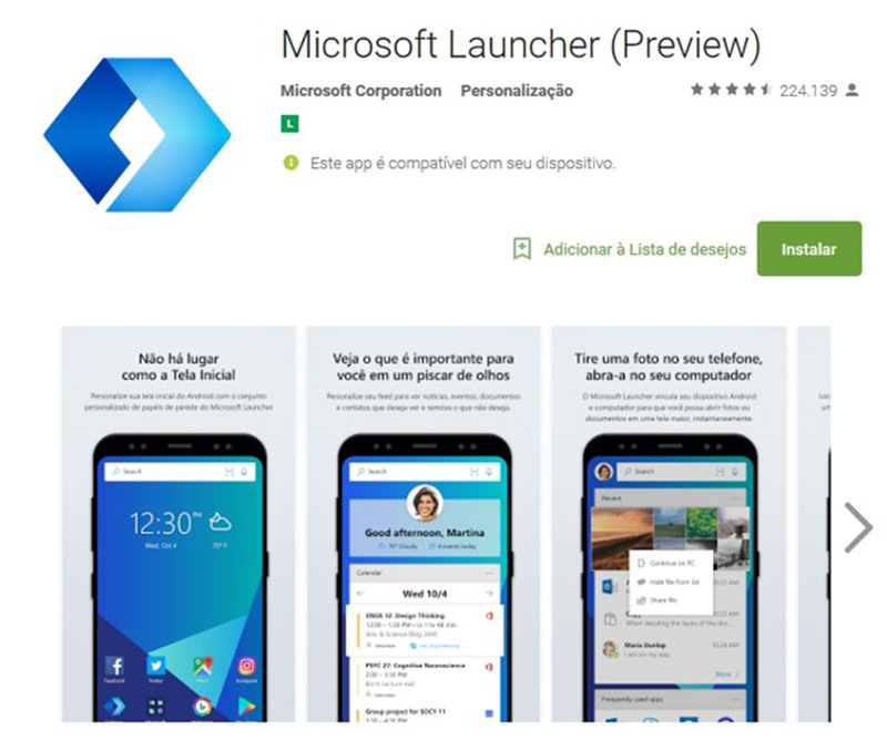 Microsoft Launcher Android