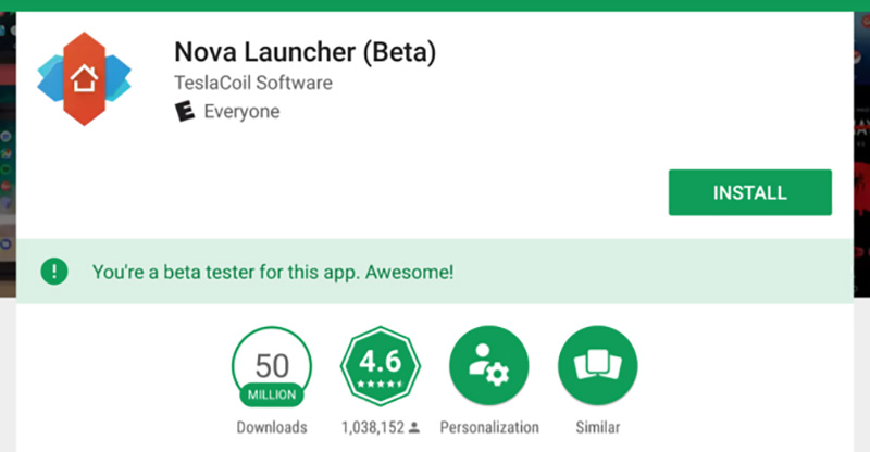 Nova Launcher Android Google Play Store