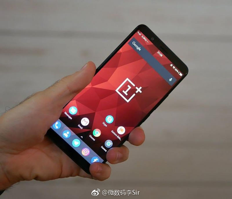 OnePlus 5T imagem real