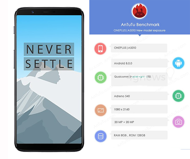 OnePlus 5T AnTuTu Evan Blass evleaks