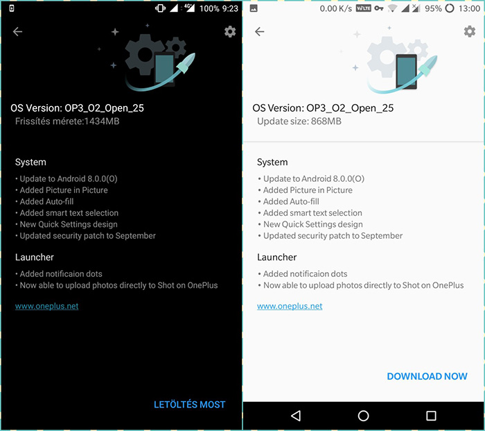 OnePlus 3 OnePlus 3T Android Oreo