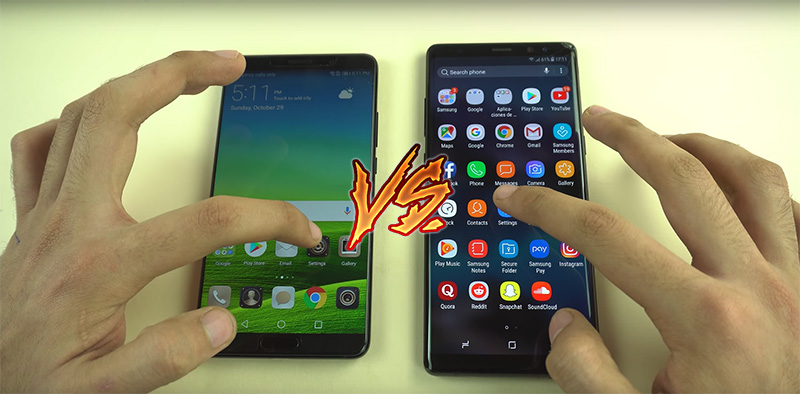 Samsung Galaxy Note 8 Huawei Mate 10