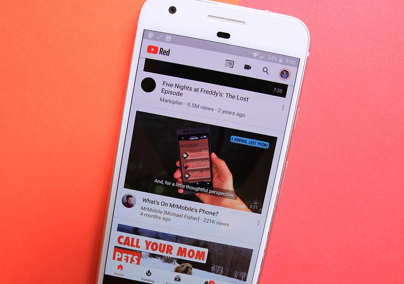 YouTube auto Android reprodução automática