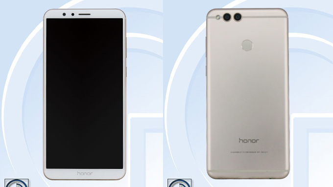 Aspeto do alegado Honor 7X; Imagem: TENAA