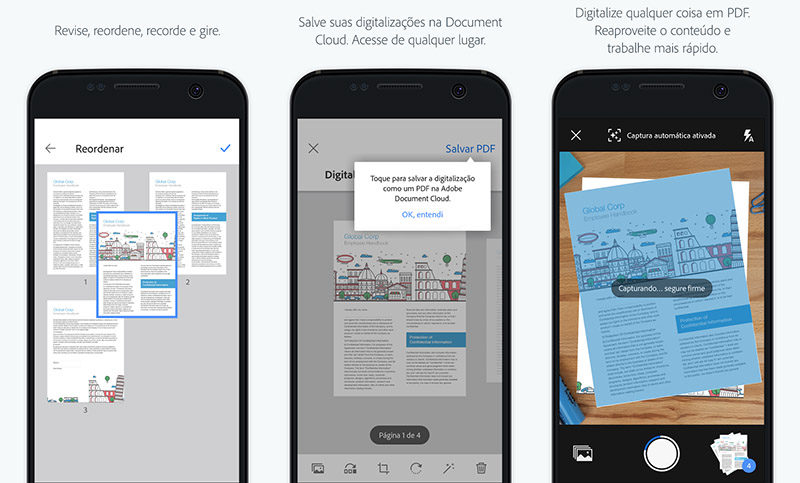 Adobe Scan Sensei inteligência artificial Google Play Store