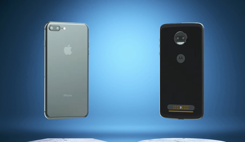 Motorola compara o seu Motorola Moto Z2 ao iPhone 8 em novos vídeos