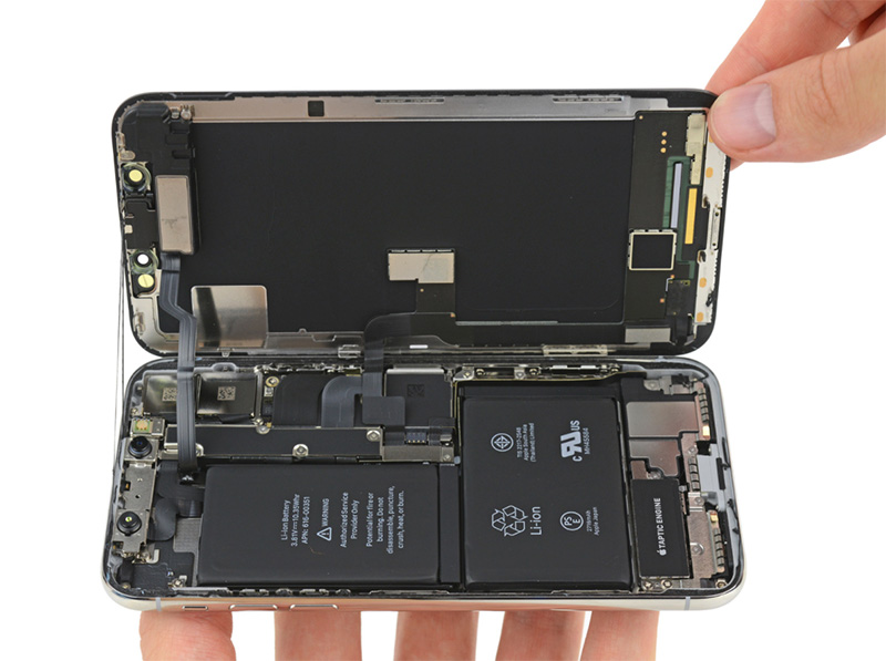 Apple iPhone X iFixit abrandamento intencional oficial iPhone Apple