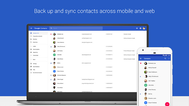 Google Contacts Google Contactos Android atualização