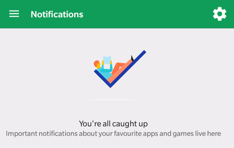 Google Play Store notificações 4 Notificações