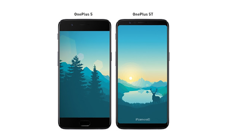 OnePlus 5T OnePlus 5 1 ecrã imagem