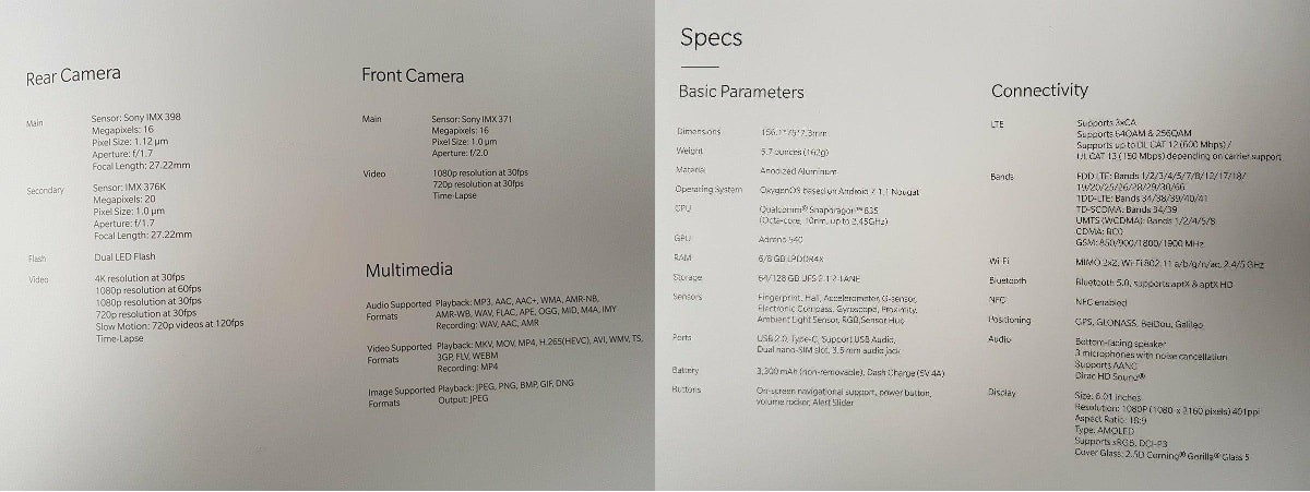 OnePlus 5T Smartphone Android